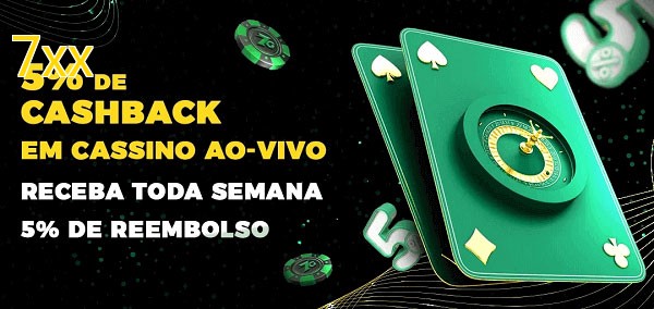 Promoções do cassino ao Vivo 7xx